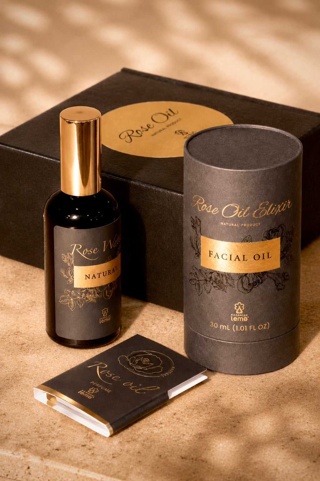 Rose Oil Face oil and Rose Water facial care