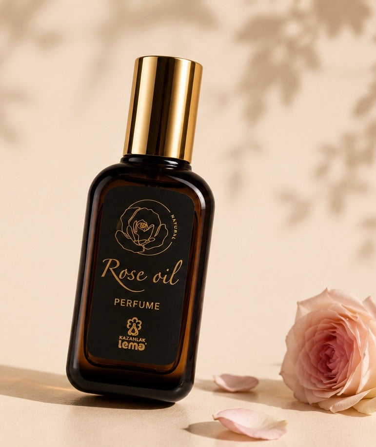 Pure Rose Oil Perfume for Her. Elegant & Romantic