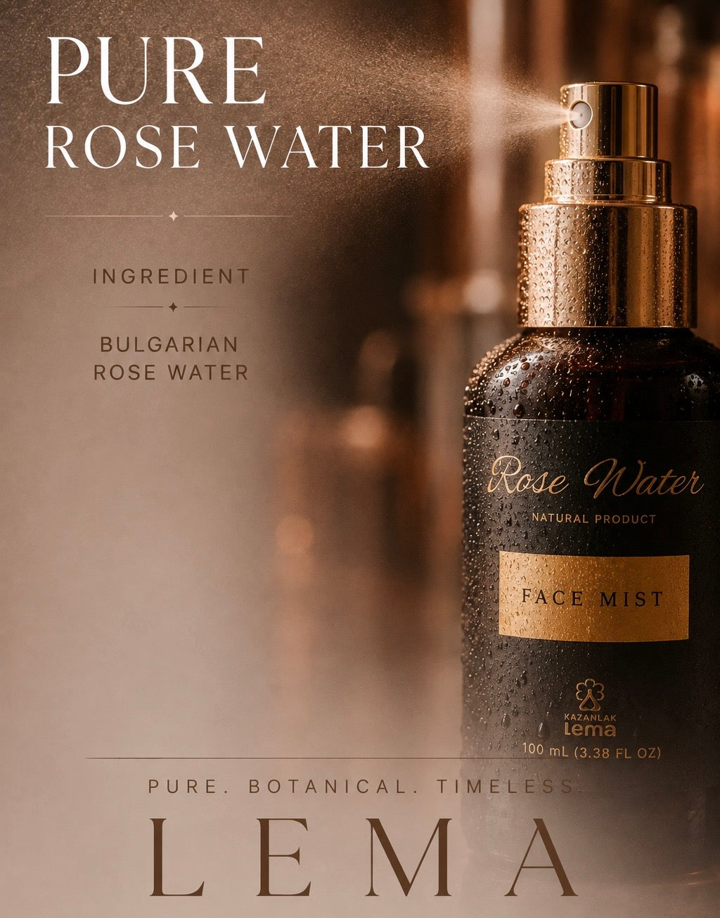 Pure Bulgarian Rose Water Face Mist