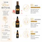 Rose Oil Complete Facial Set | Rose Water, Facial Oil & Eye Oil